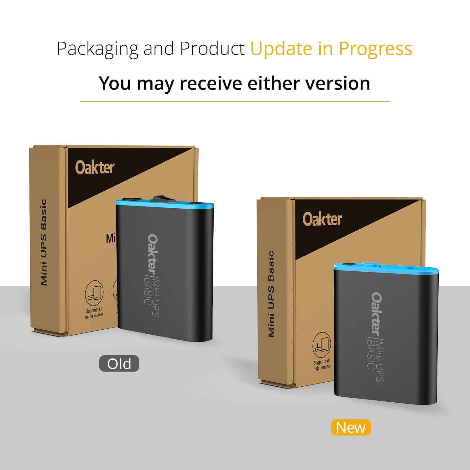 Oakter Mini UPS Basic for WiFi Router Broadband Modem | Supports 12V-2A Routers. Backup Upto 3 Hours | WiFi Router UPS Power Backup During Power Cuts| Current Surge & Deep Discharge Protection